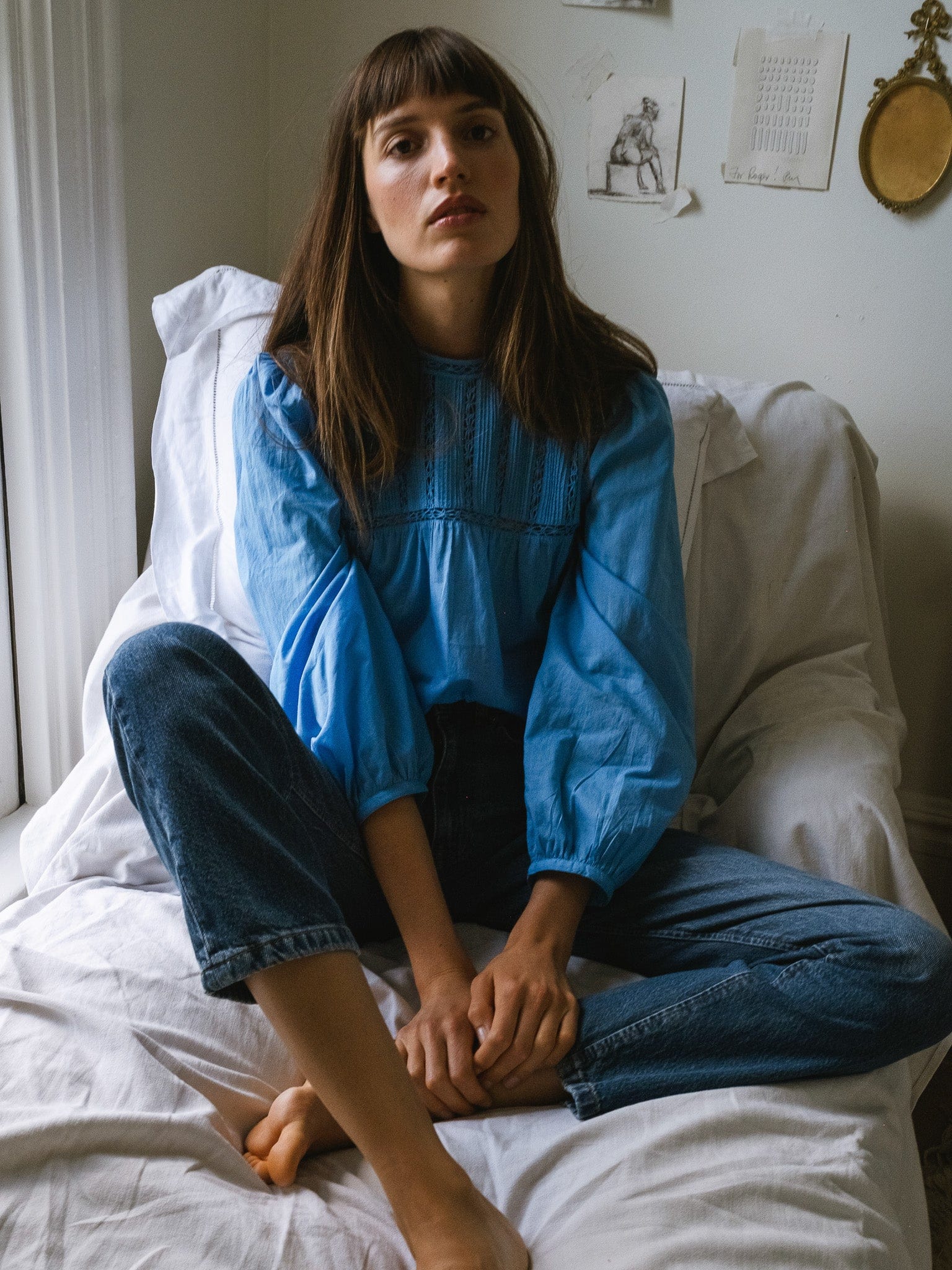 Constance Top in Cendre Blue