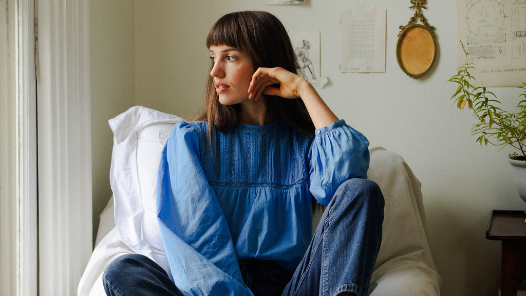 Constance Top in Cendre Blue