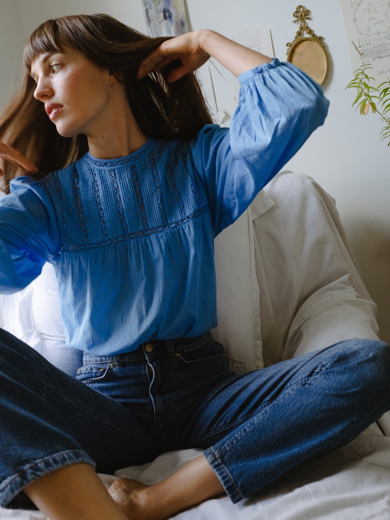 Constance Top in Cendre Blue