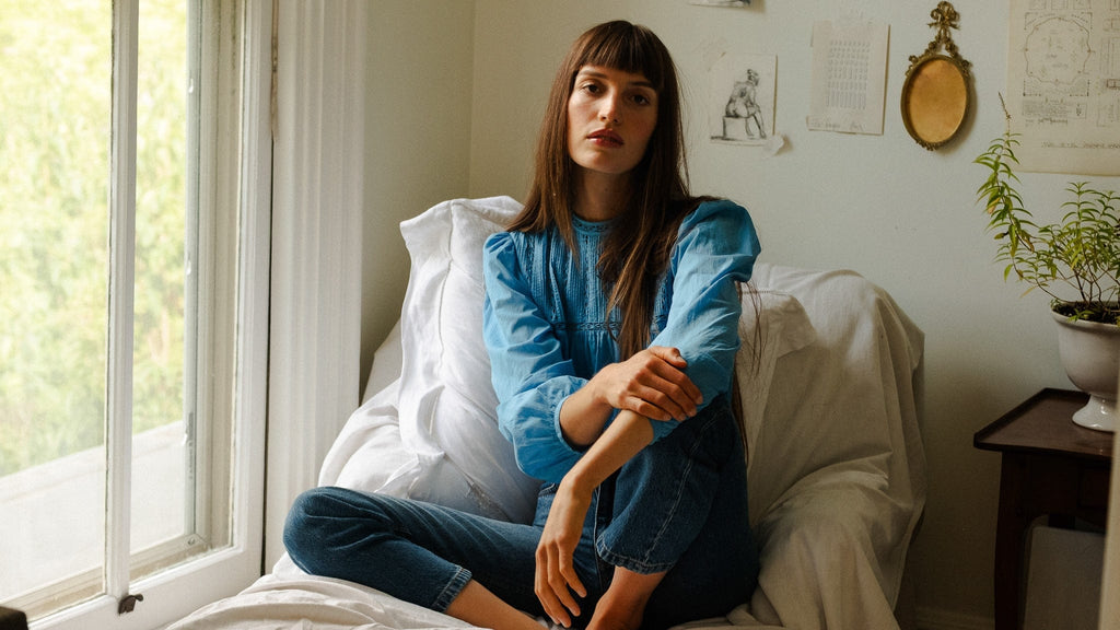 Constance Top in Cendre Blue