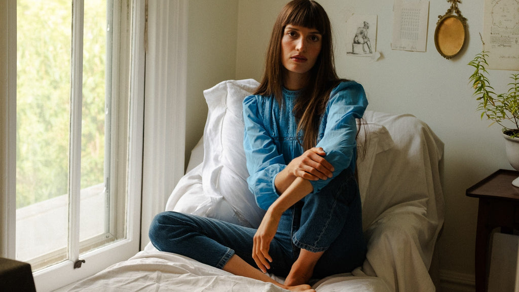 Constance Top in Cendre Blue
