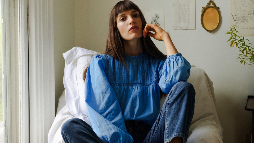 Constance Top in Cendre Blue