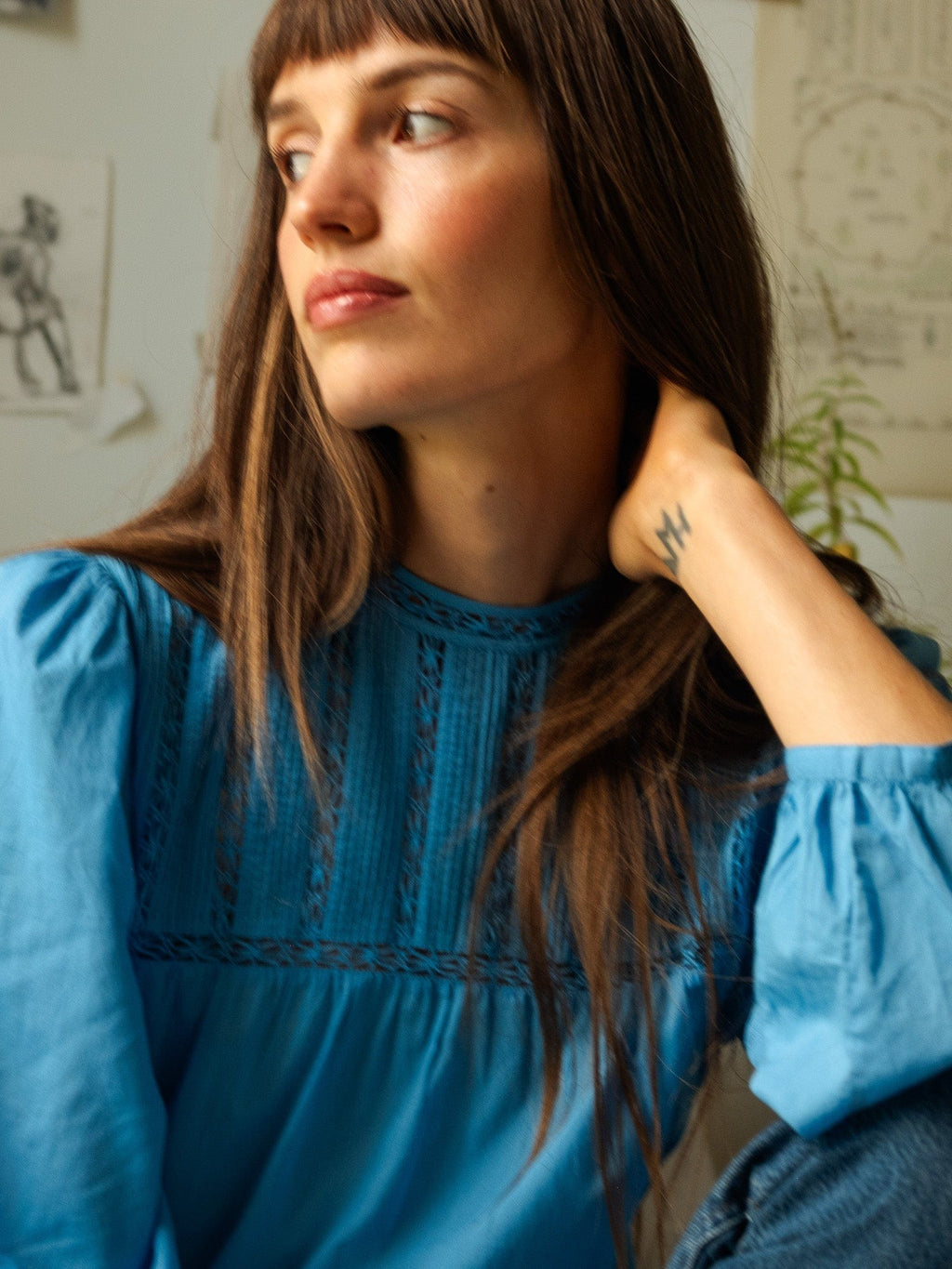 Constance Top in Cendre Blue