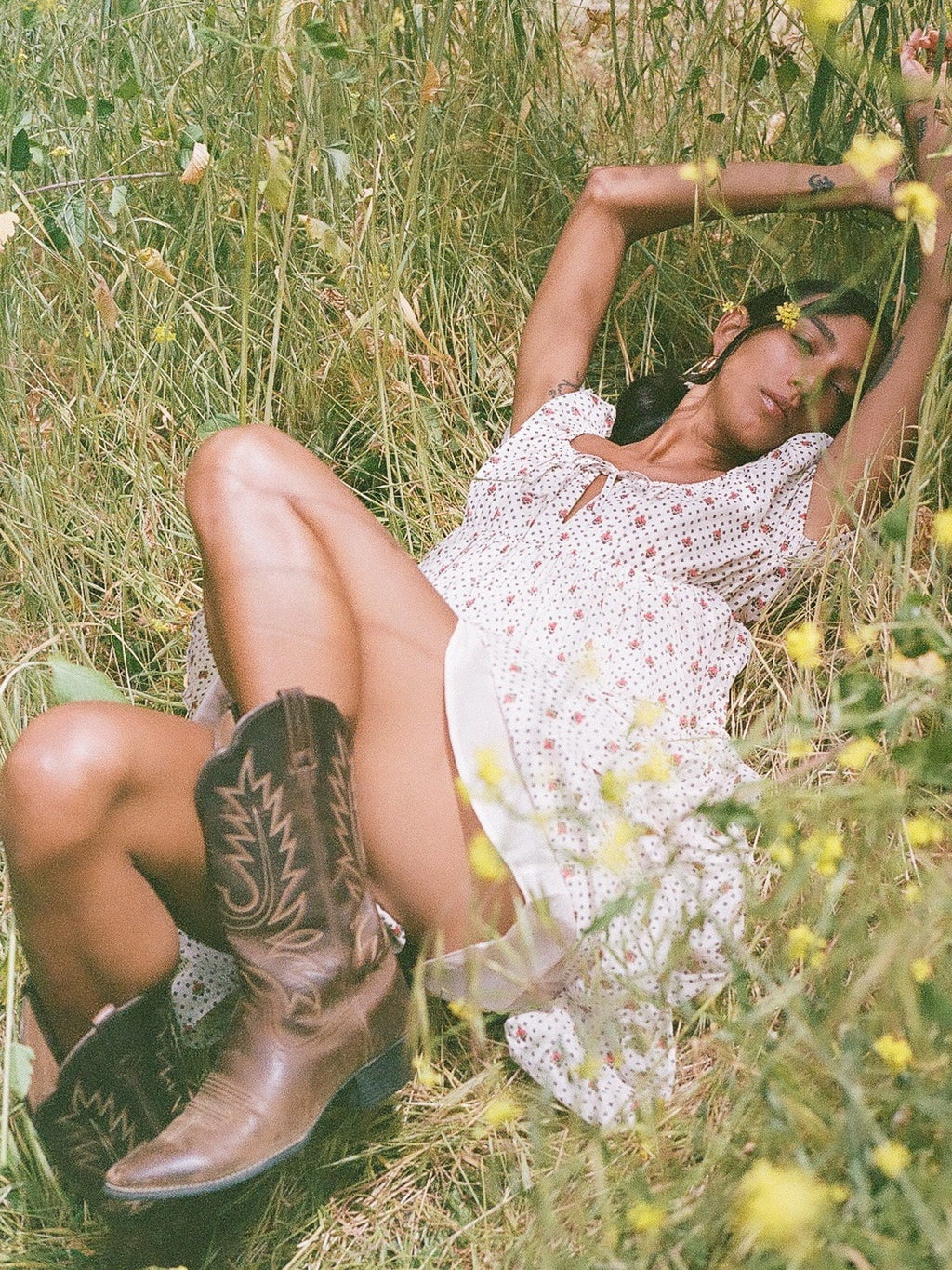 Coralie Dress in Blush Foulard