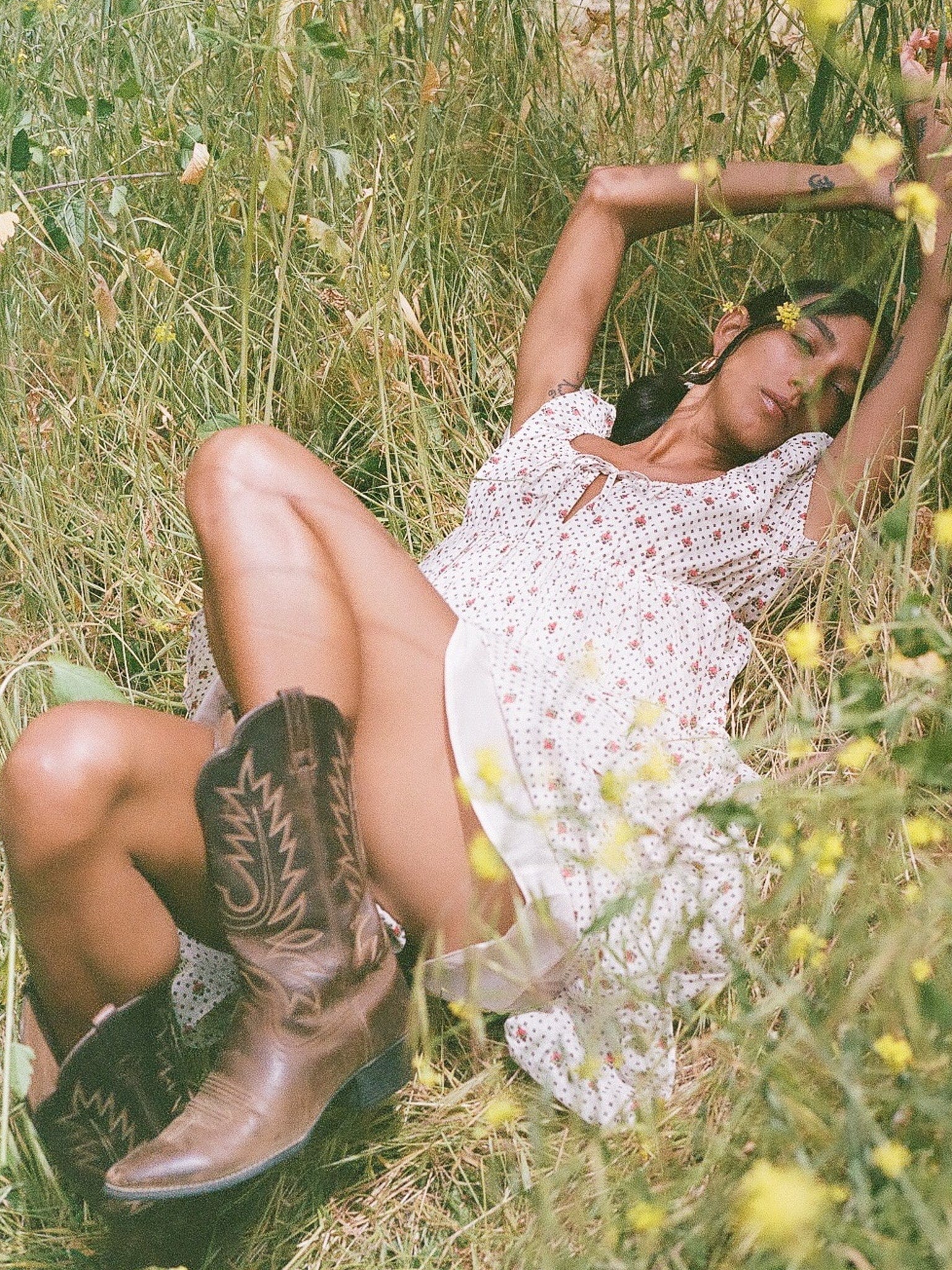 Coralie Dress in Blush Foulard
