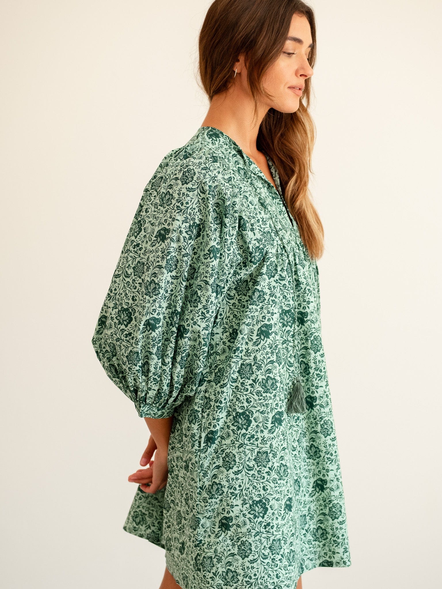 Daisy Dress in Jade Floral
