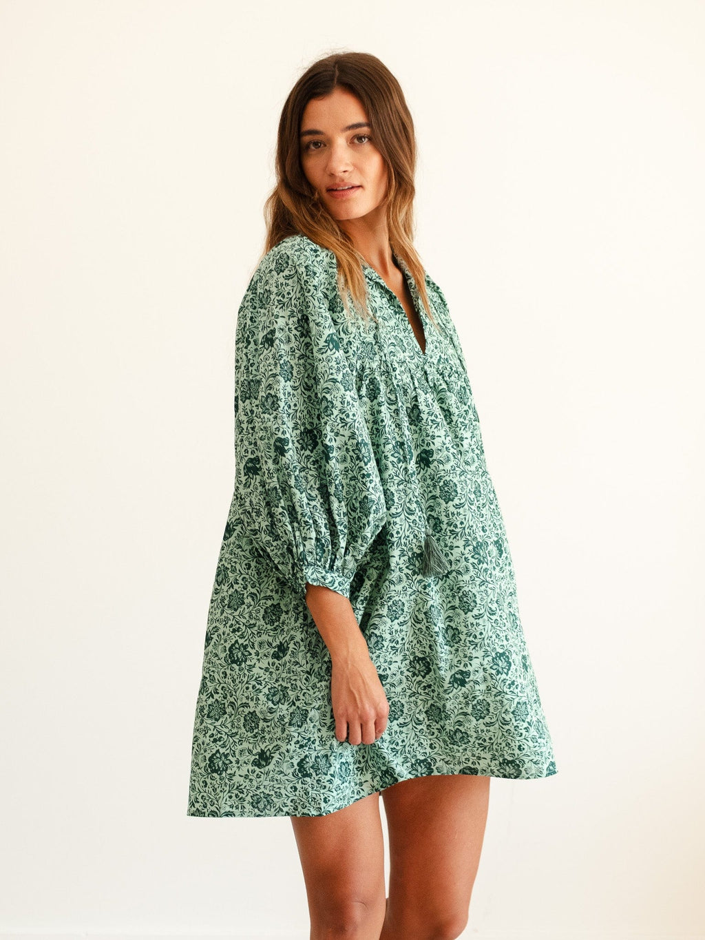 Daisy Dress in Jade Floral