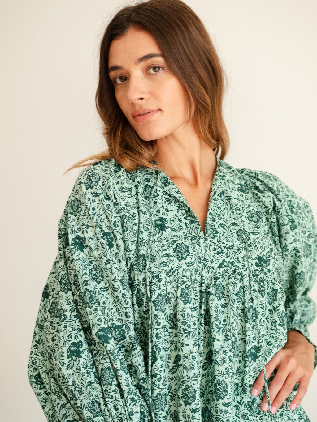 Daisy Dress in Jade Floral