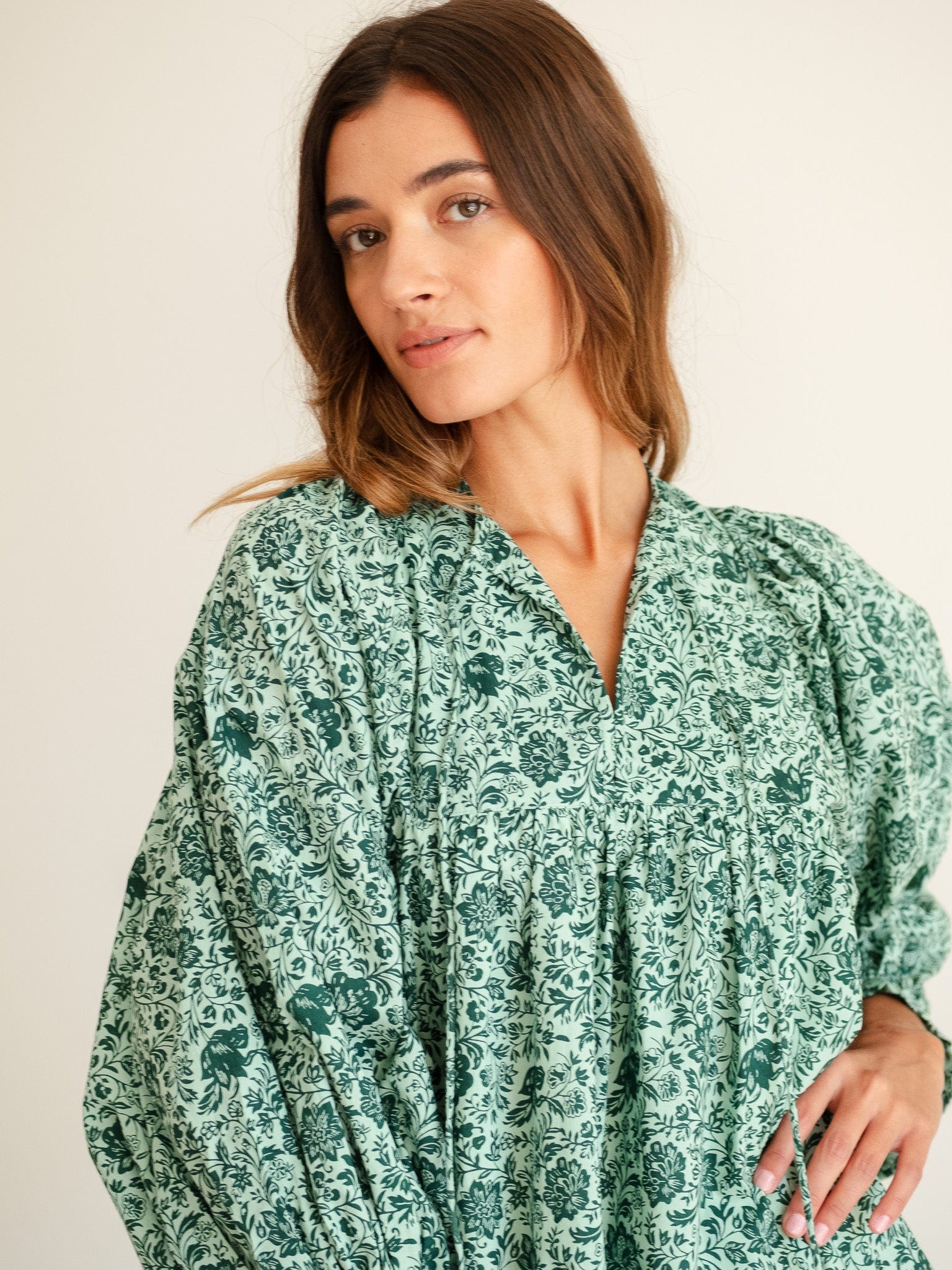 Daisy Dress in Jade Floral