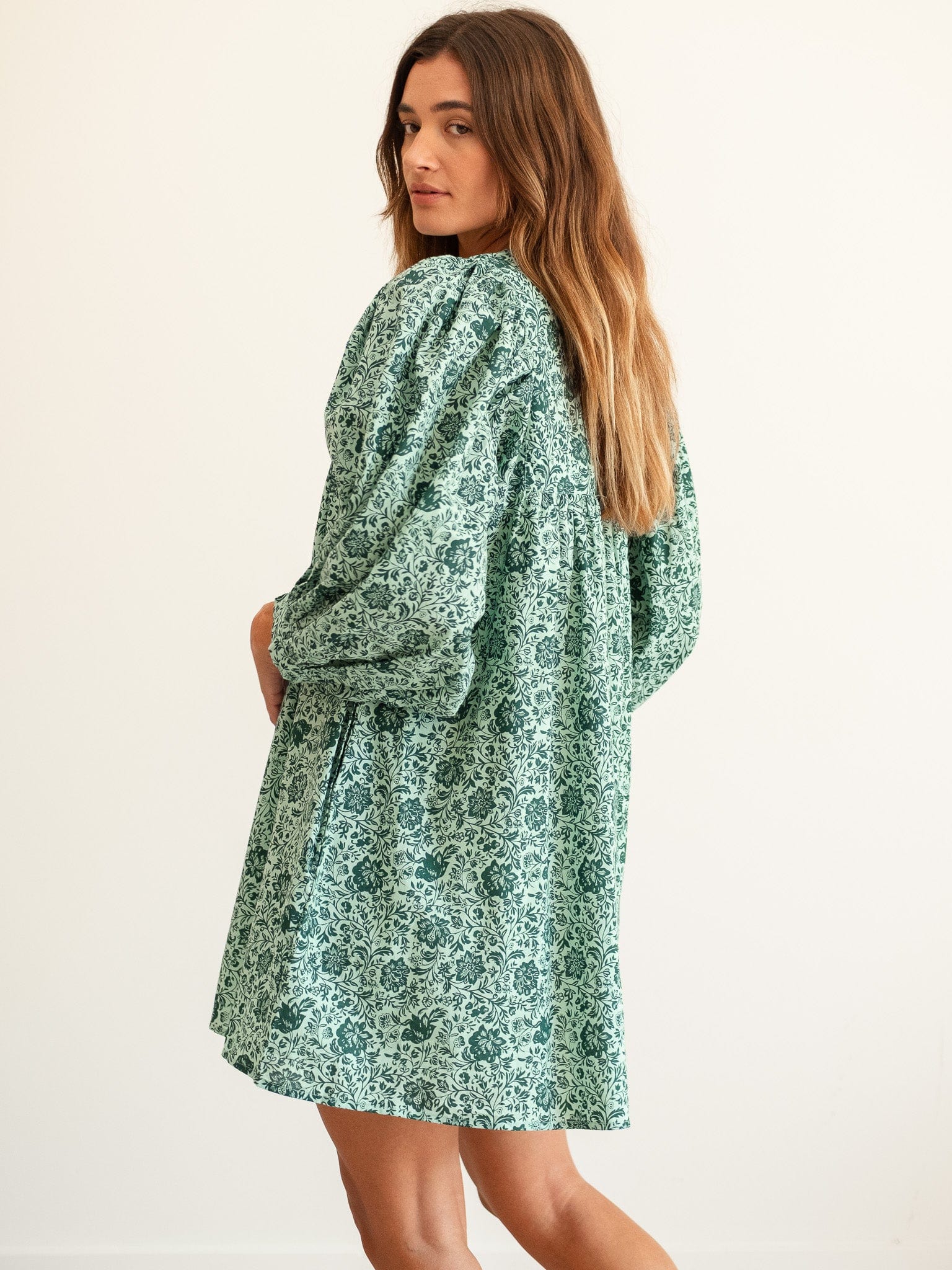 Daisy Dress in Jade Floral