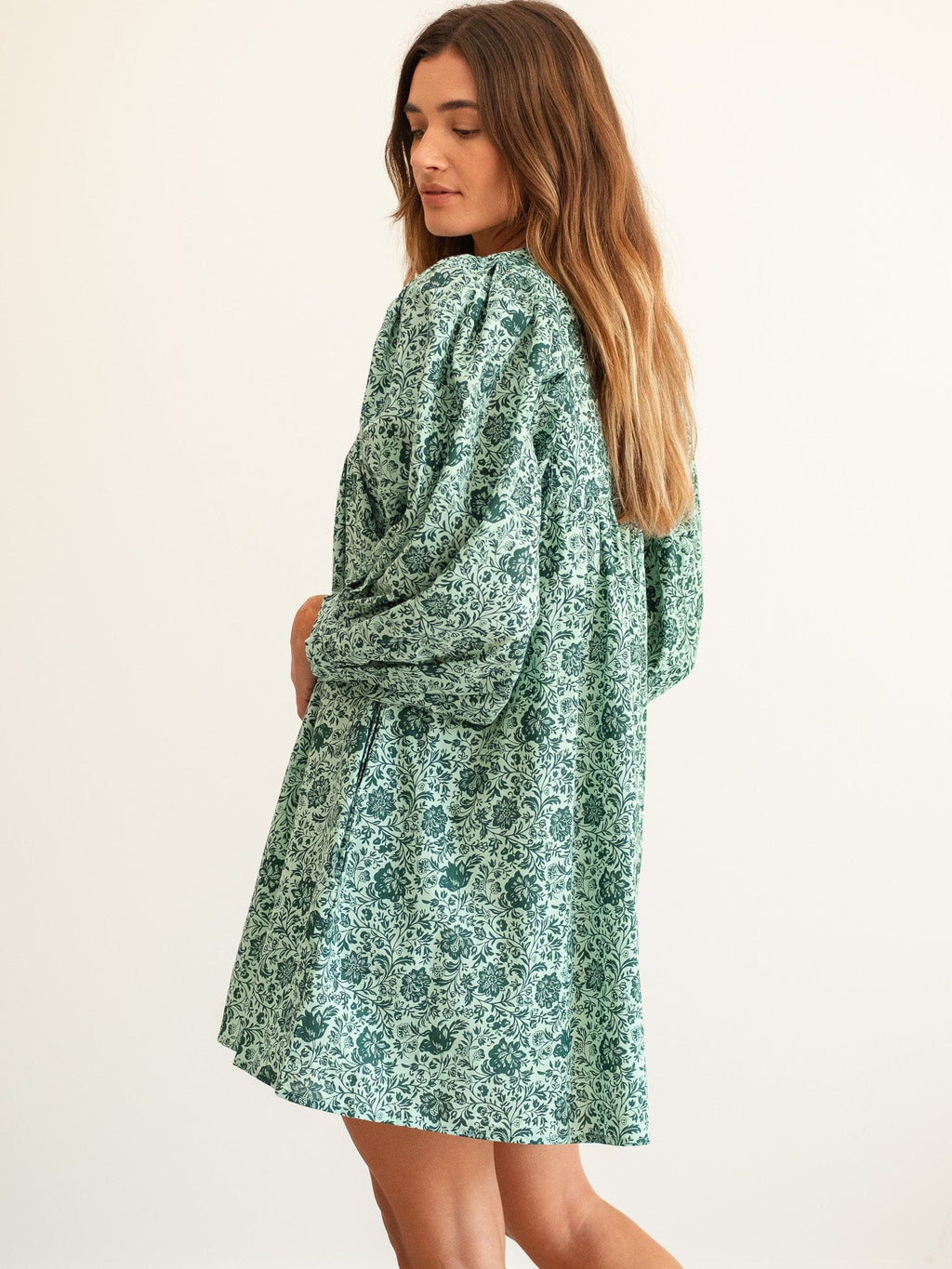 Daisy Dress in Jade Floral