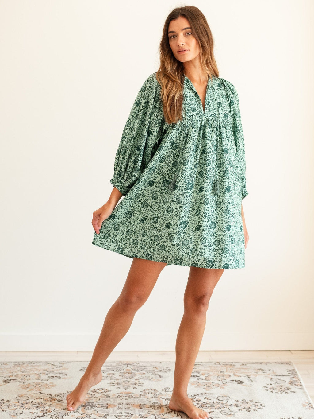 Daisy Dress in Jade Floral