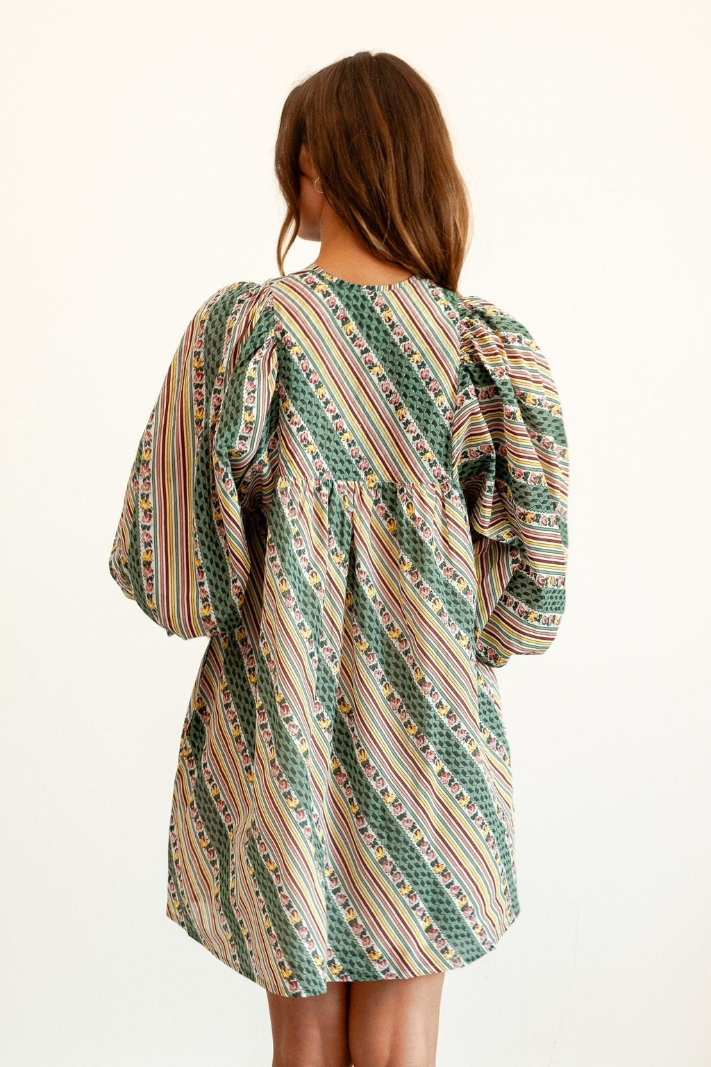 Daisy Dress in Rose Stripe