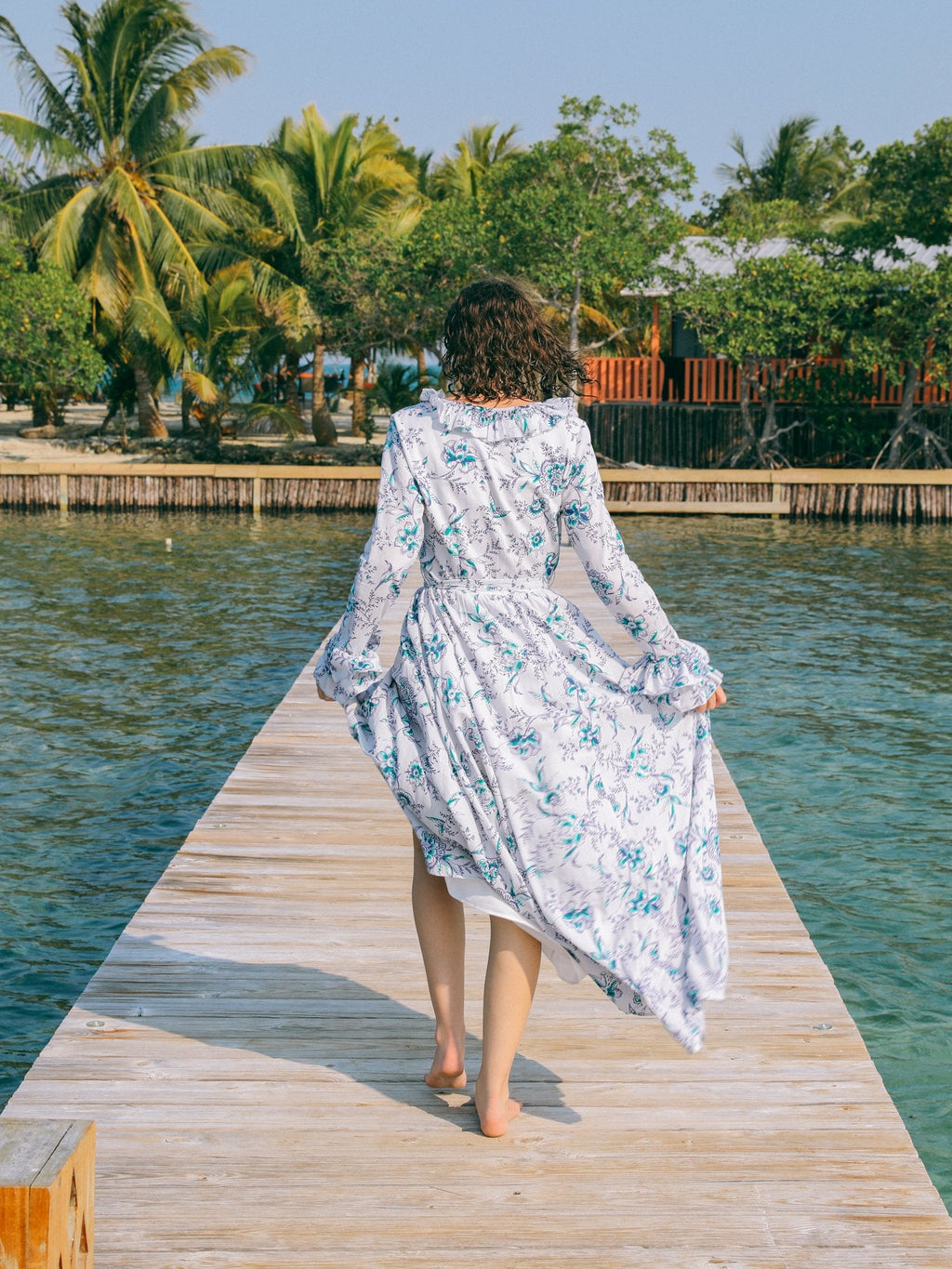 Elisabetta Dress in Cornflower