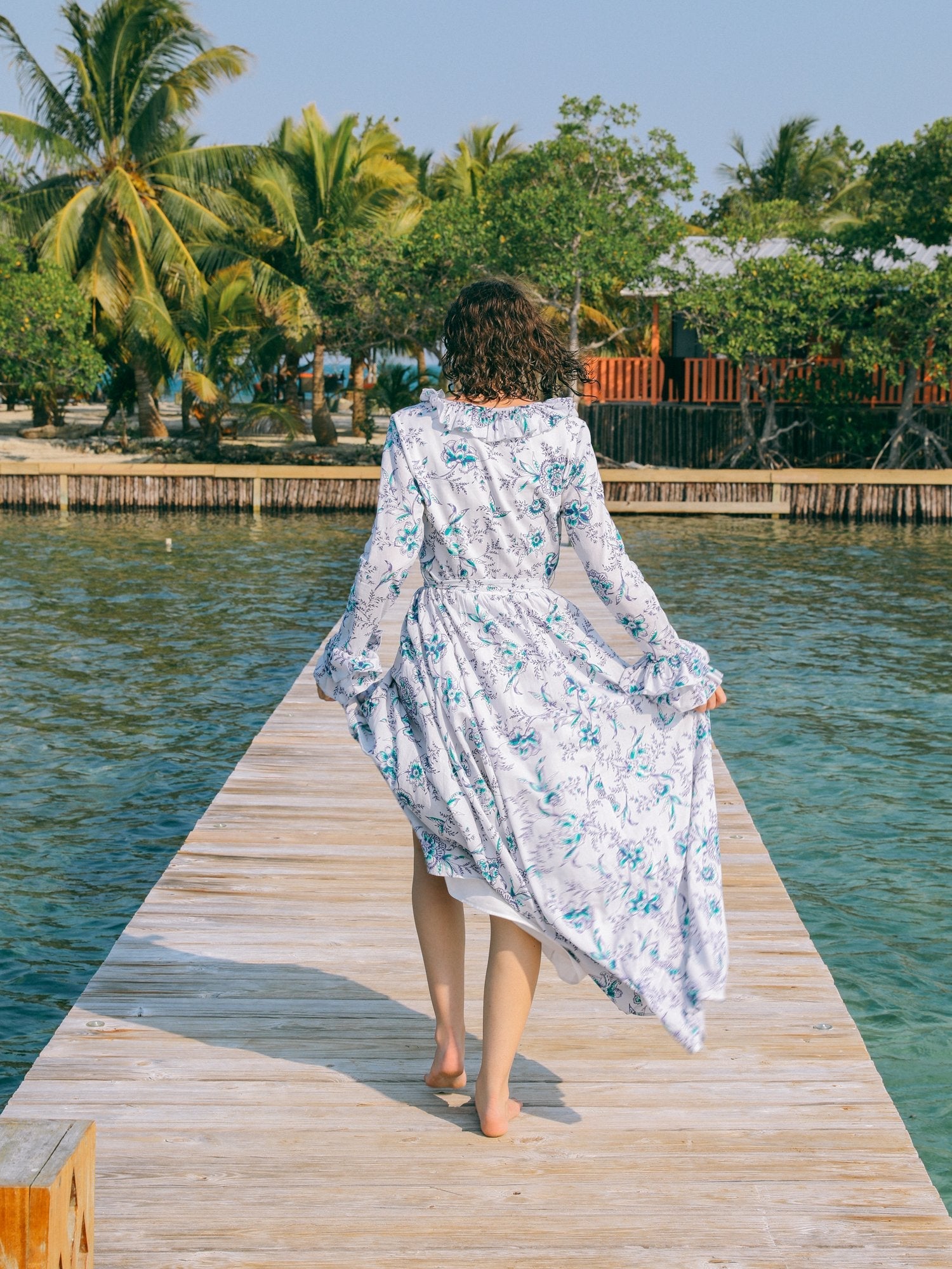 Elisabetta Dress in Cornflower