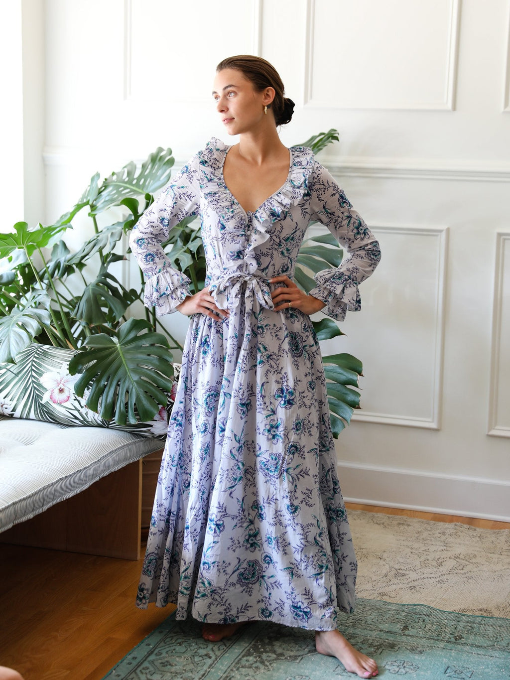 Elisabetta Dress in Cornflower
