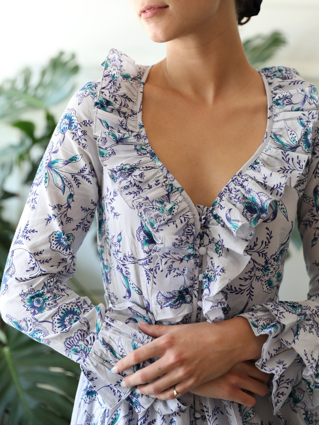 Elisabetta Dress in Cornflower