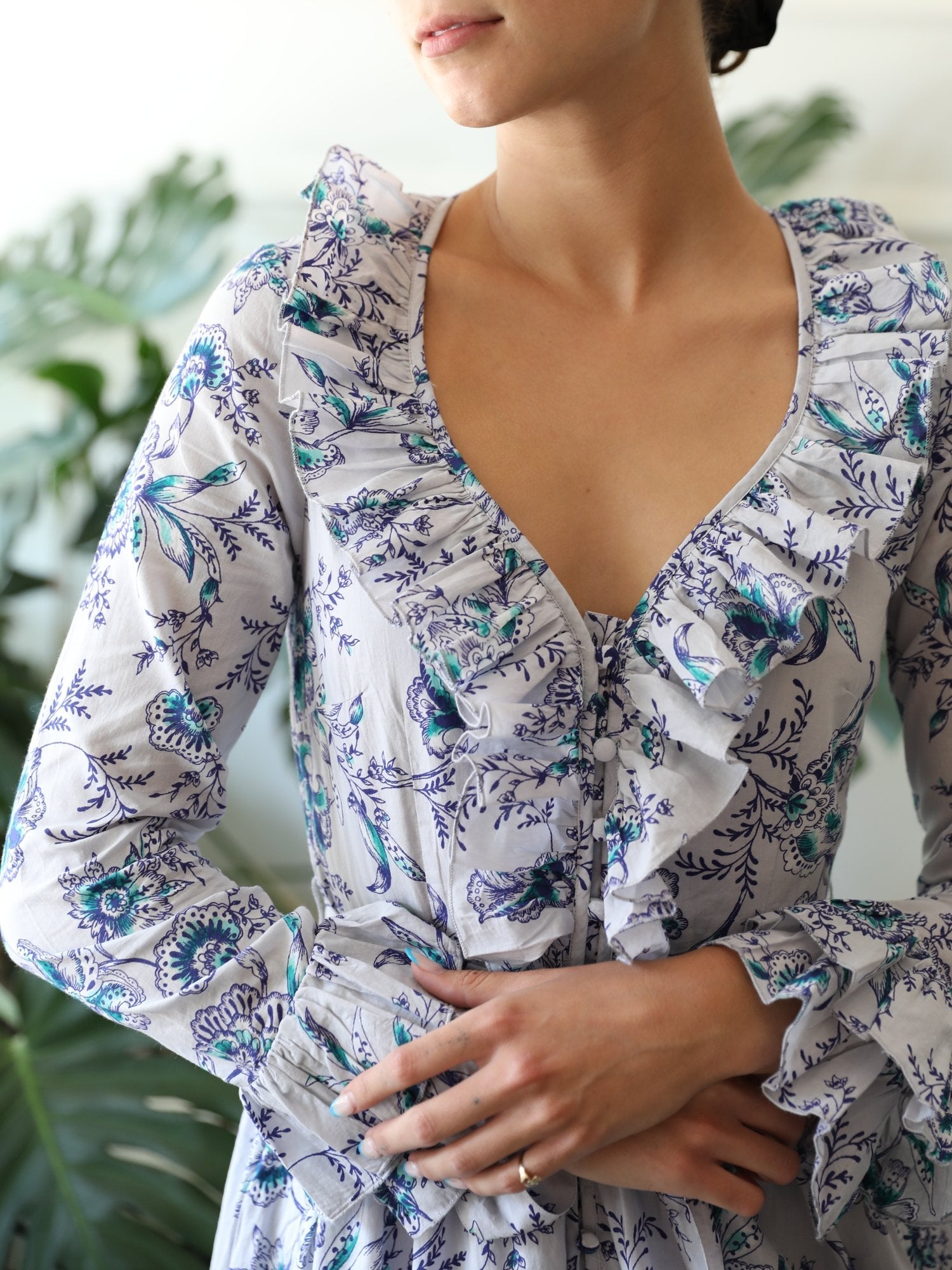 Elisabetta Dress in Cornflower