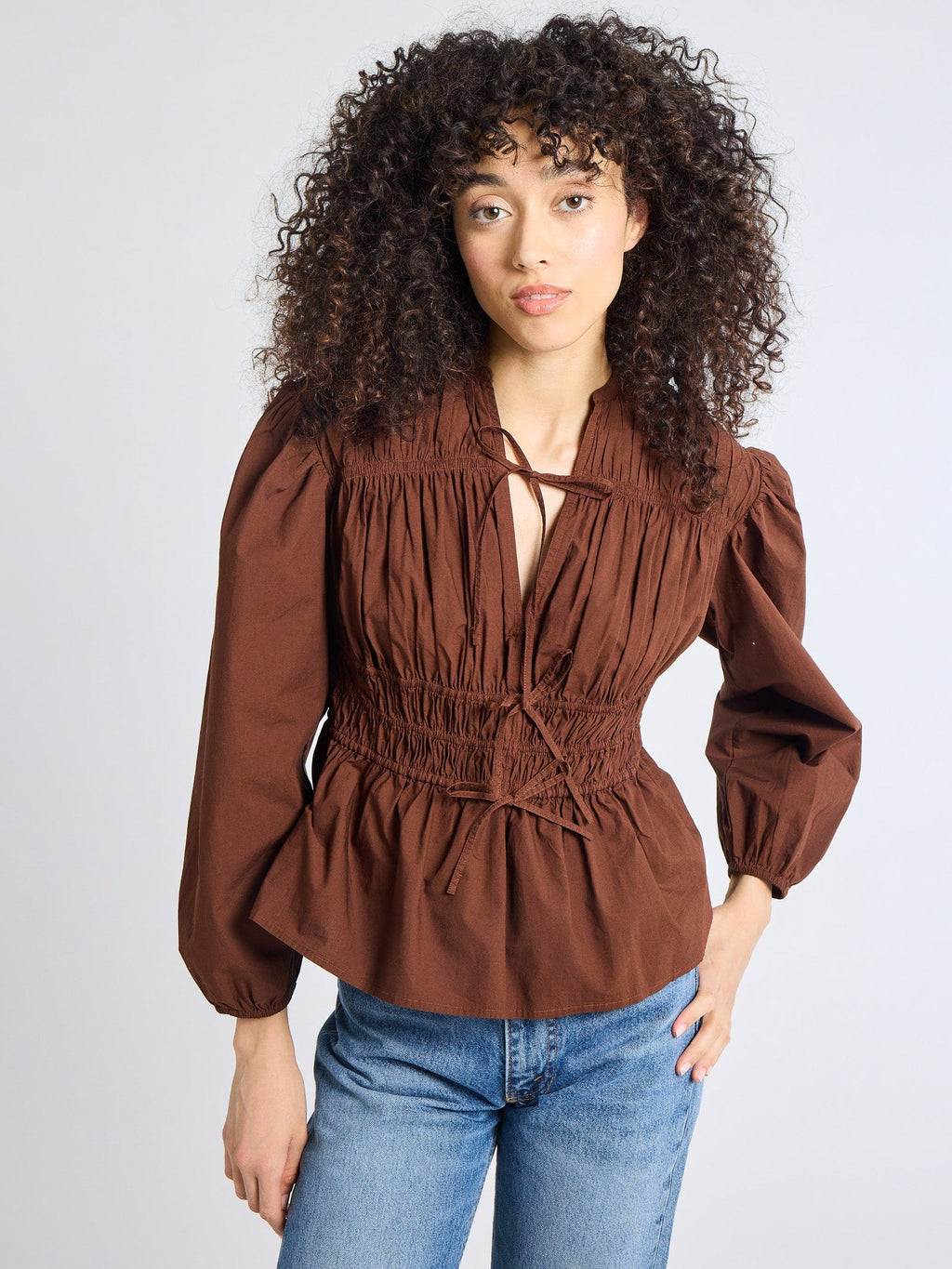 Ella Top in Chocolate