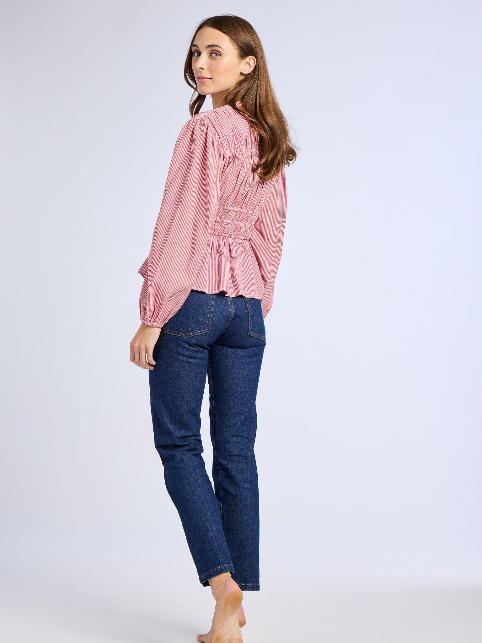 Ella Top in Tango Stripe
