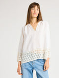 Elsie Top in White Linen