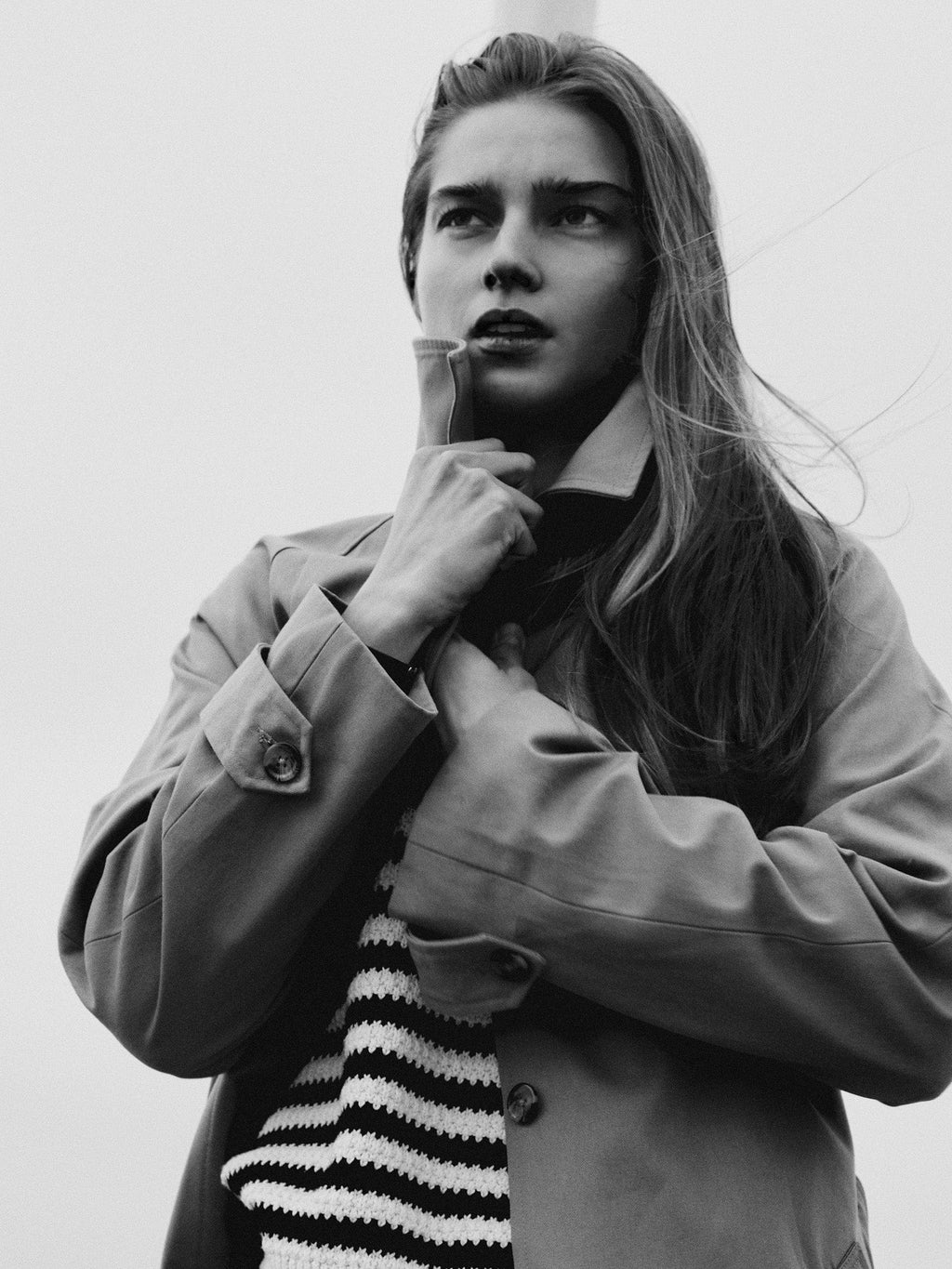 Flora Henley in Black Stripe