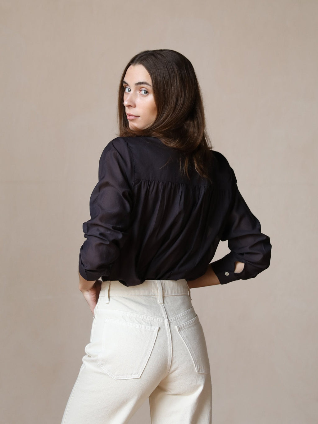 Florian Top in Noir Voile