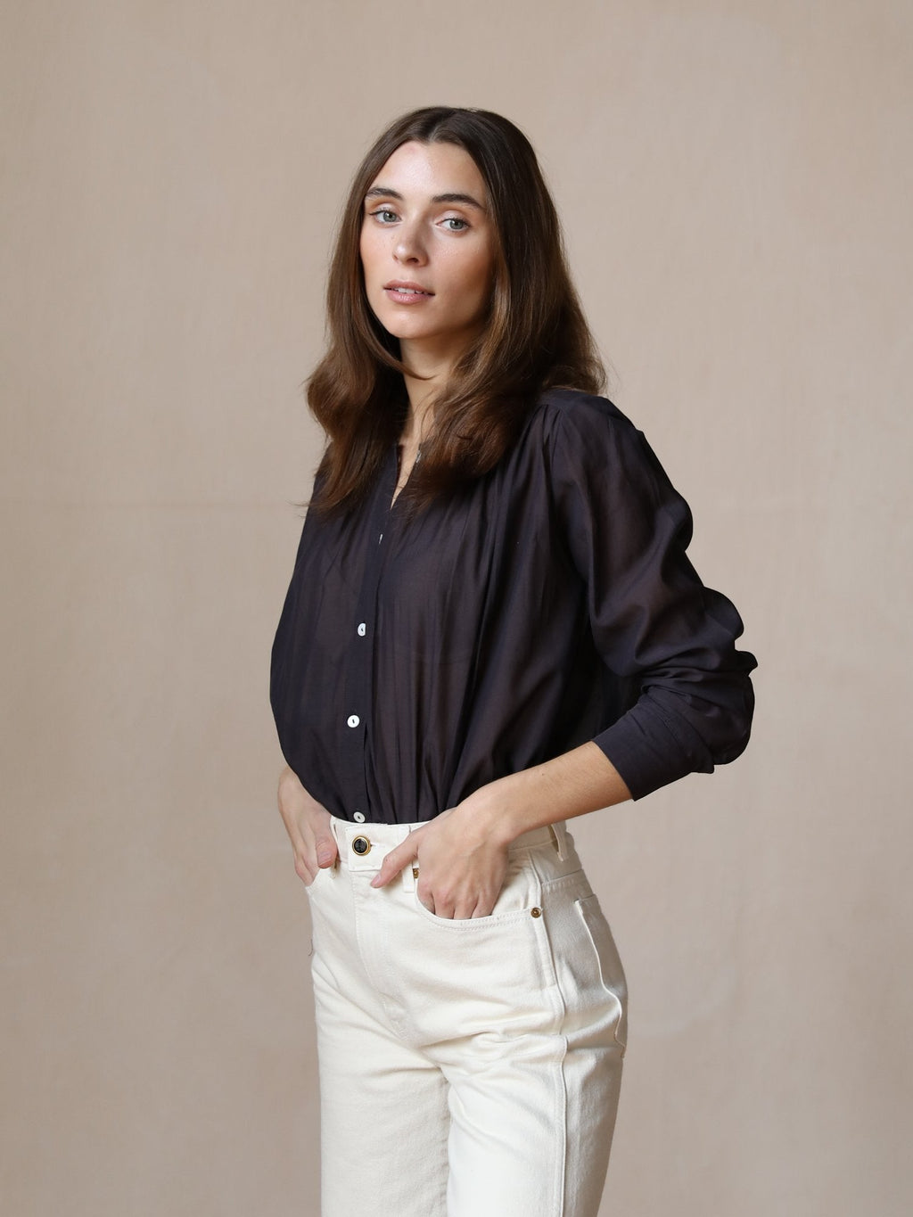 Florian Top in Noir Voile