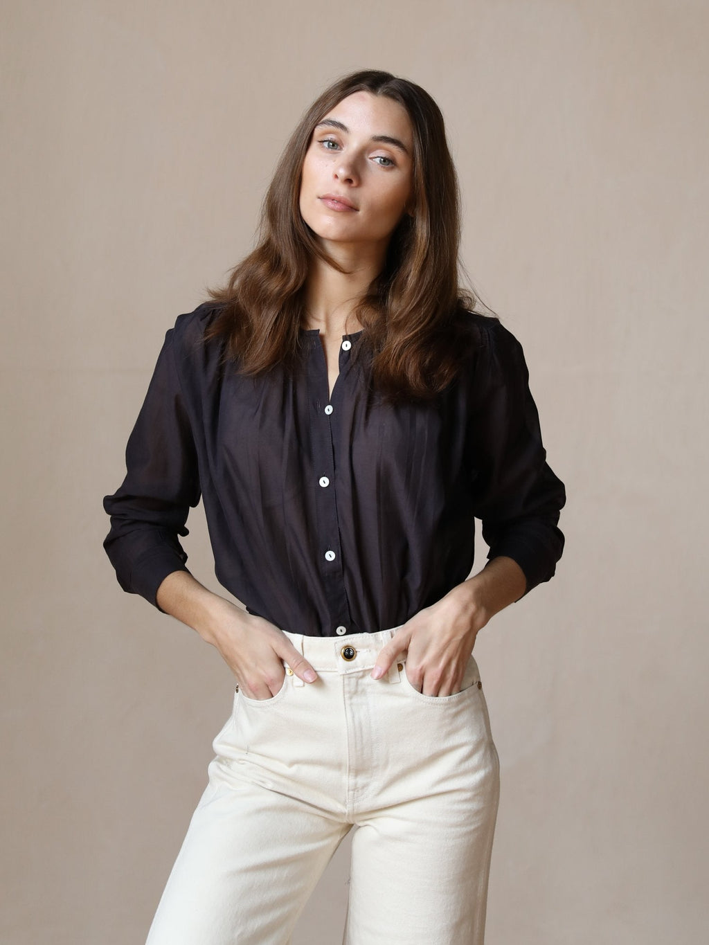 Florian Top in Noir Voile