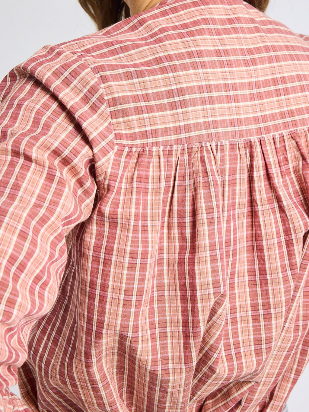 Florian Top in Rose Plaid