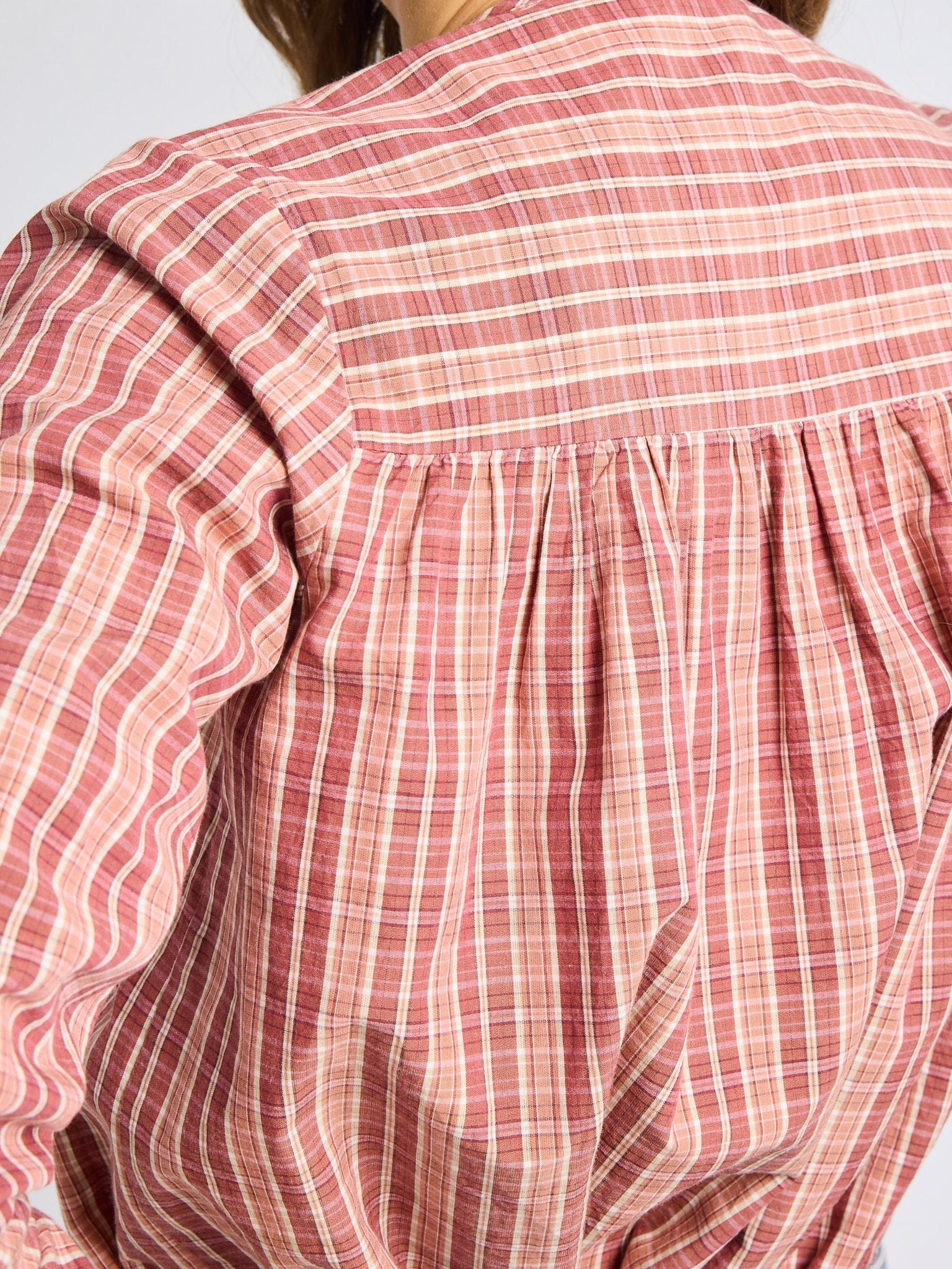 Florian Top in Rose Plaid