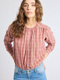 Florian Top in Rose Plaid