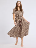 Françoise Skirt in Cocoa Floral