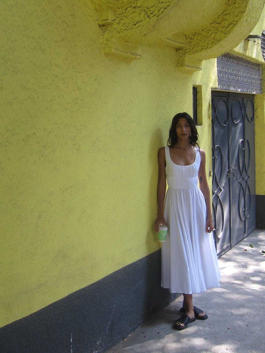 Frannie Dress in White