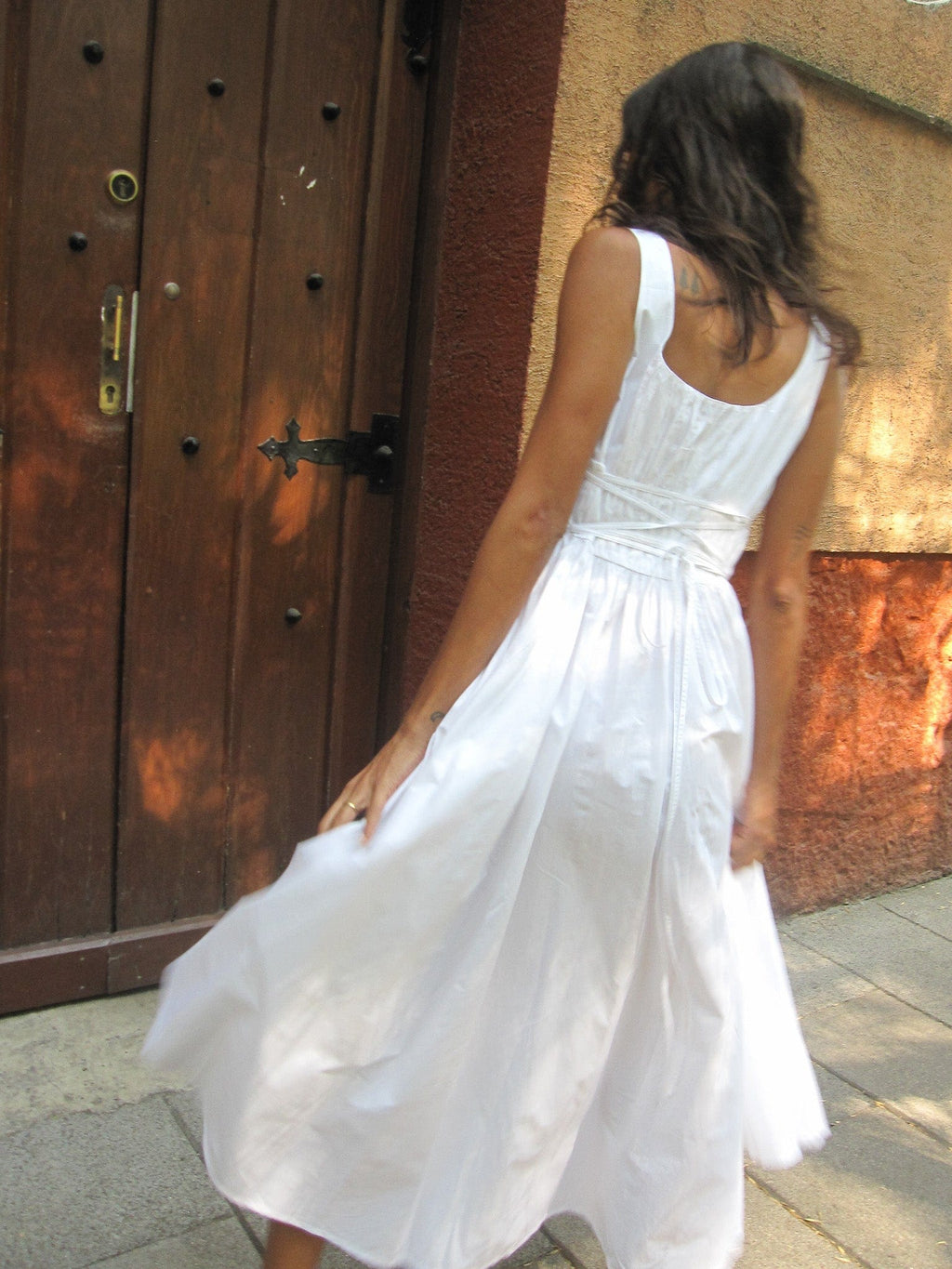 Frannie Dress in White