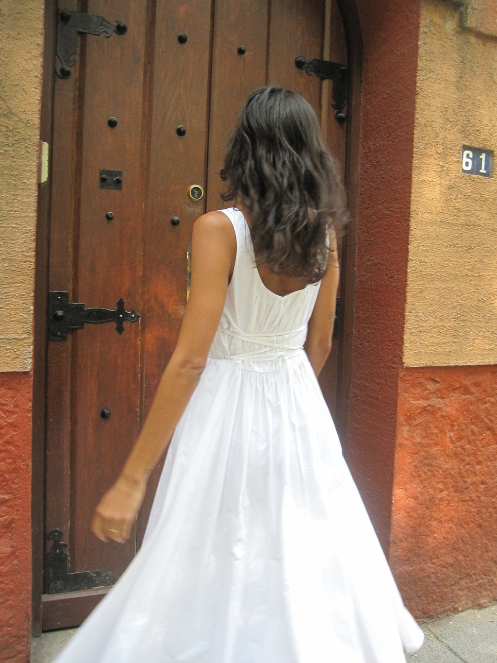 Frannie Dress in White