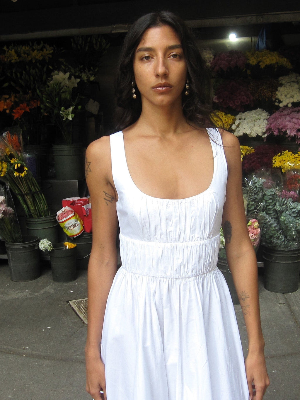 Frannie Dress in White