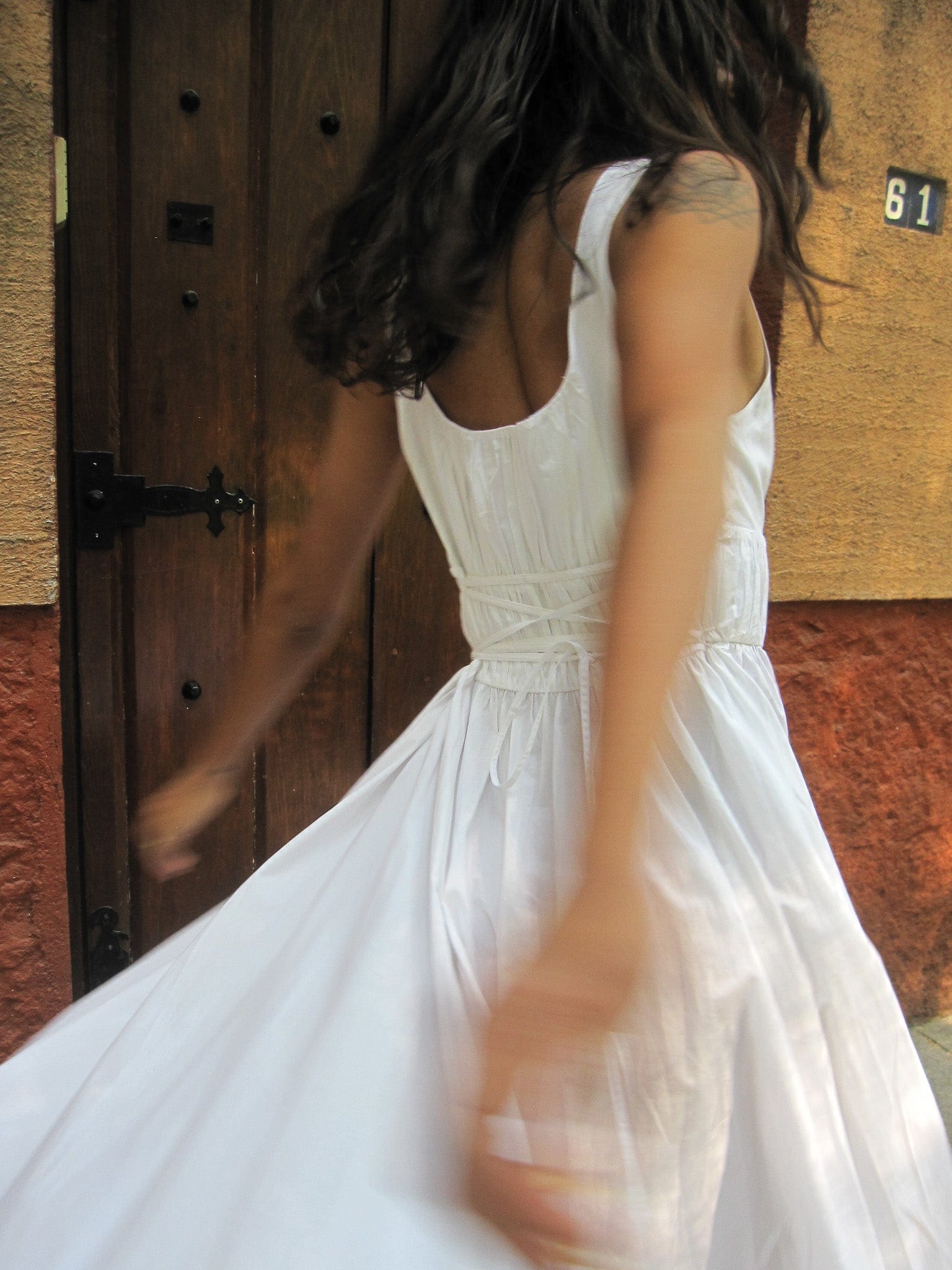 Frannie Dress in White