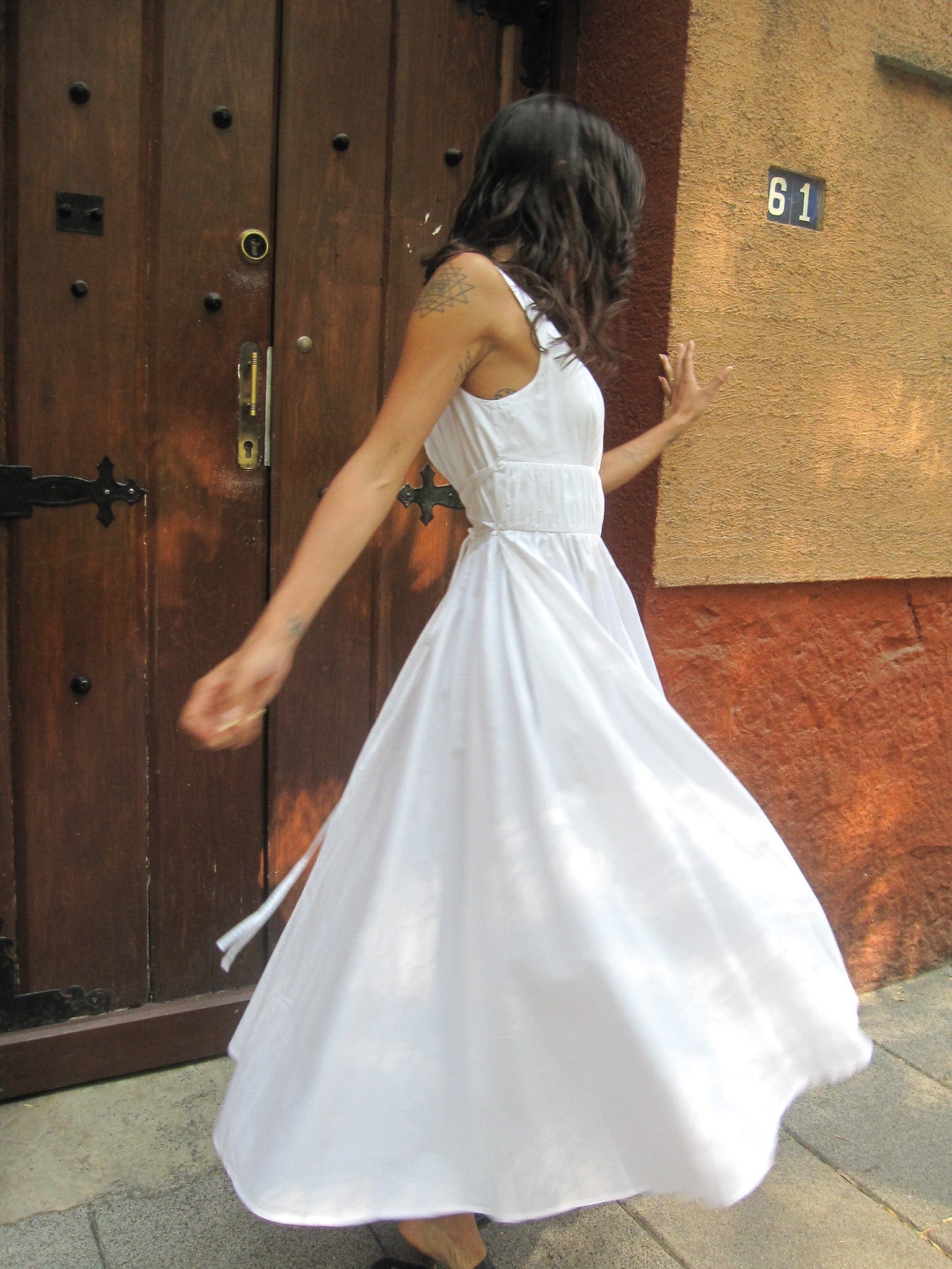 Frannie Dress in White
