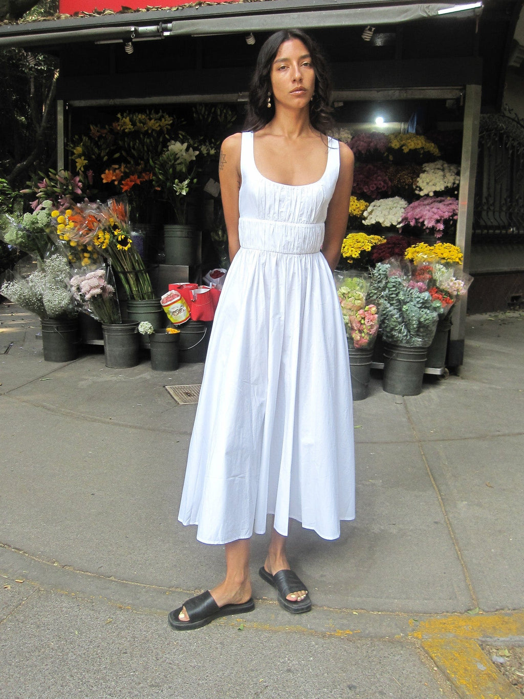 Frannie Dress in White