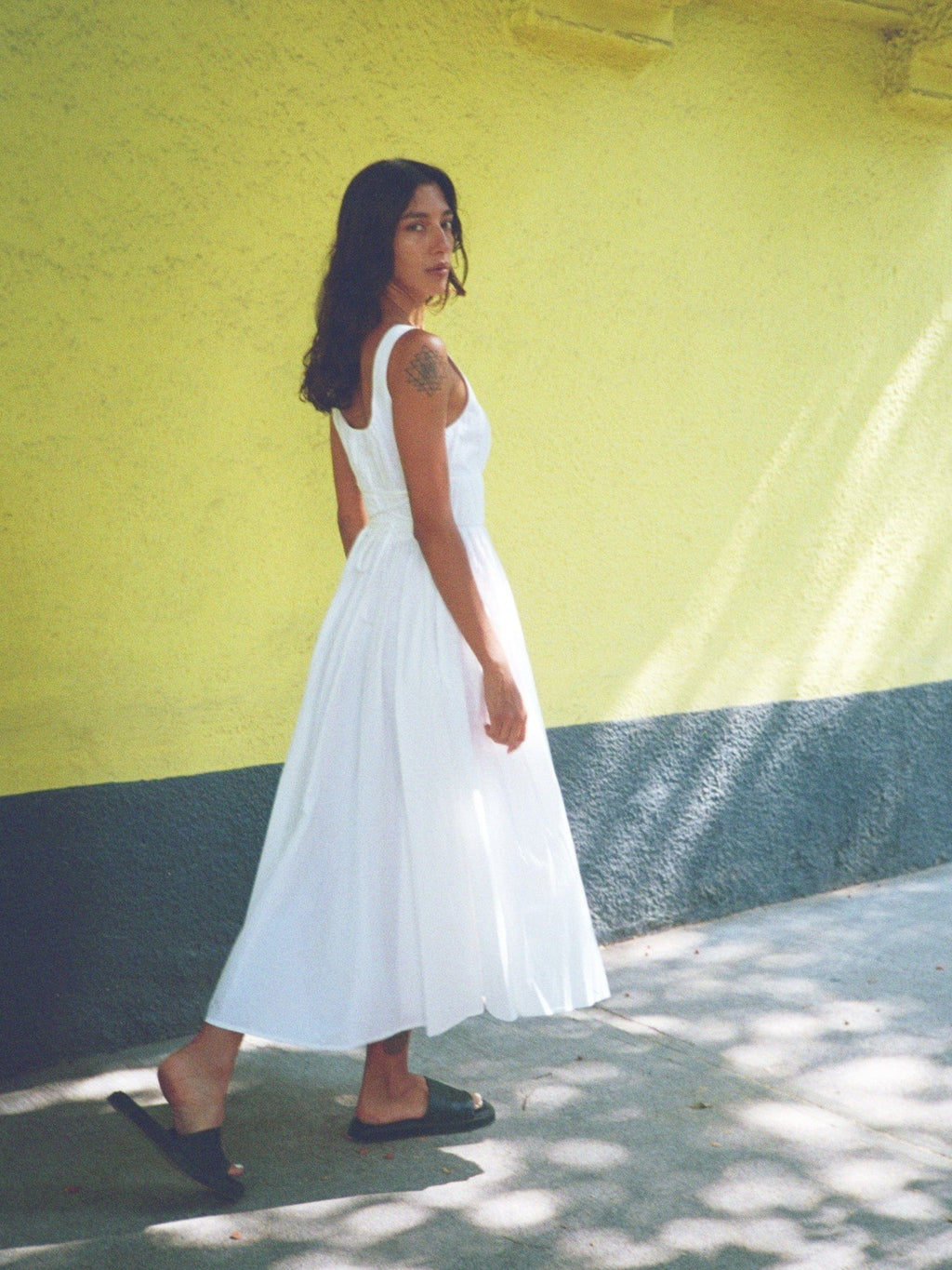 Frannie Dress in White