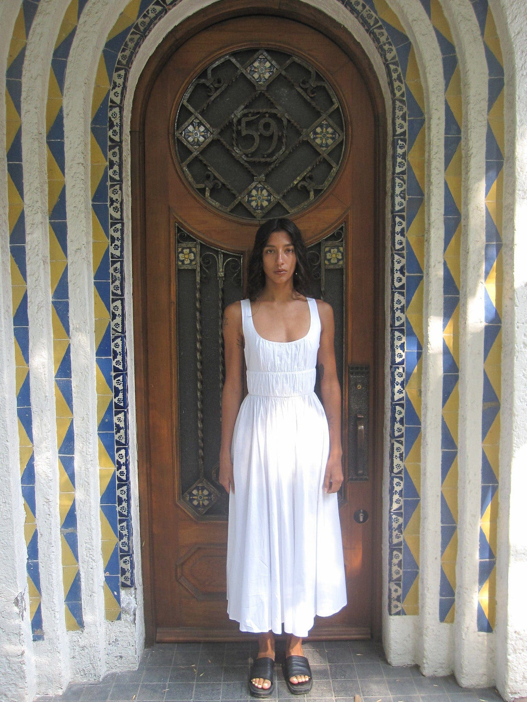 Frannie Dress in White