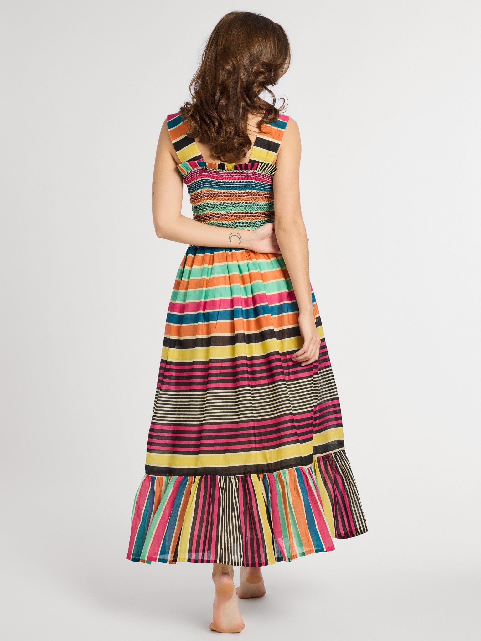 Garden Dress in Ibiza Stripe