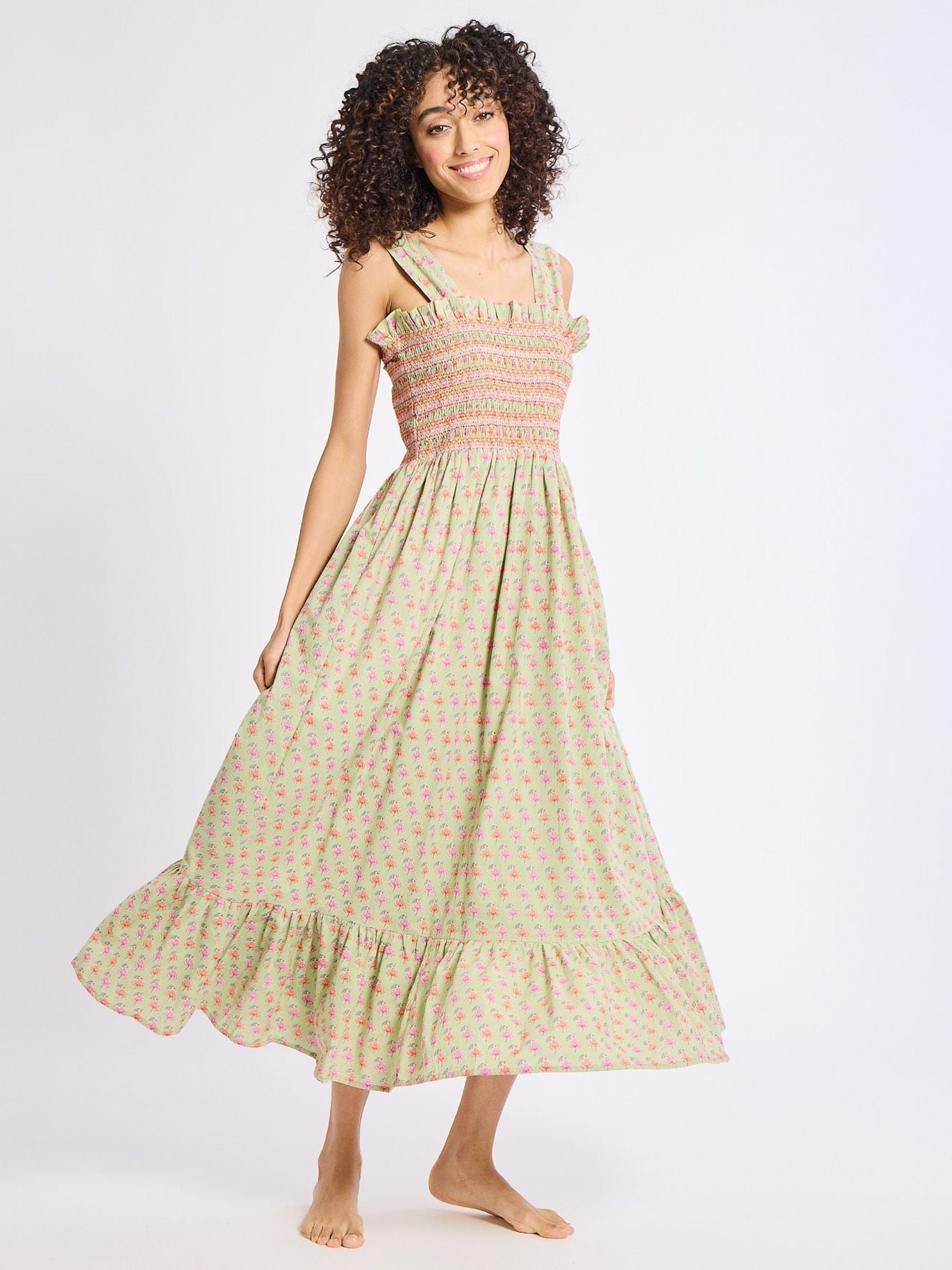 Garden Dress in Tulip Print