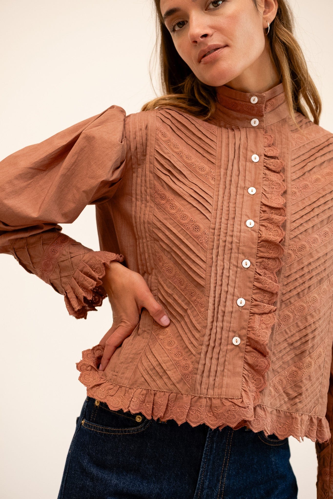 Georgina Top in Mousse