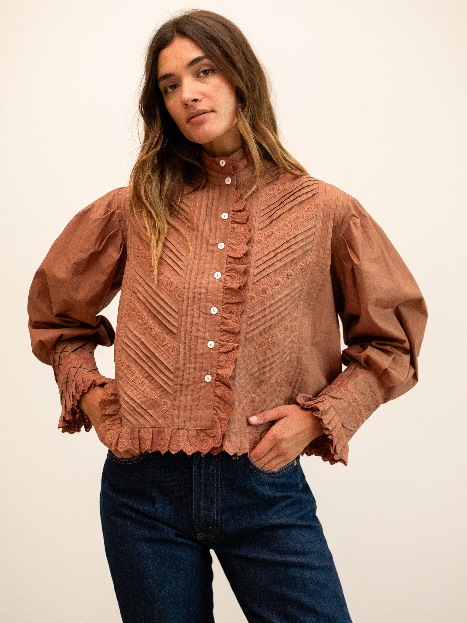 Georgina Top in Mousse