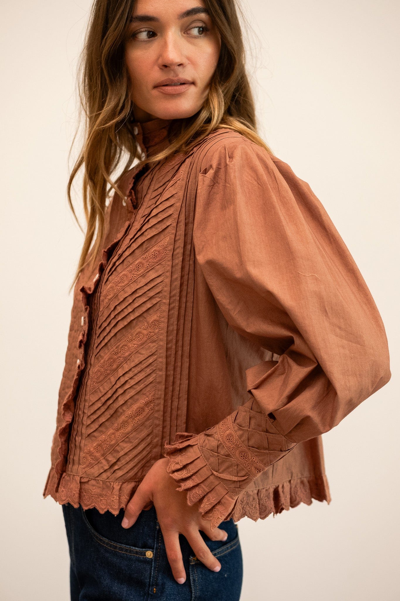 Georgina Top in Mousse