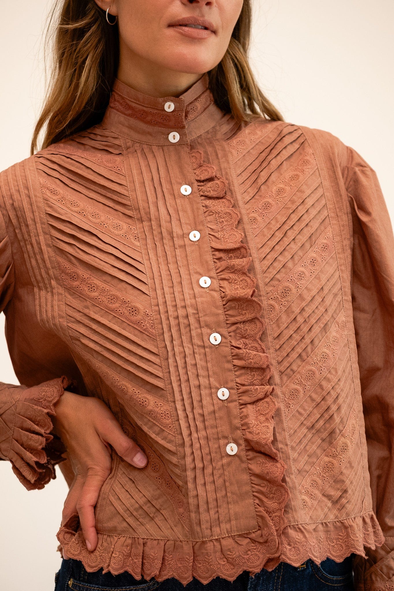 Georgina Top in Mousse