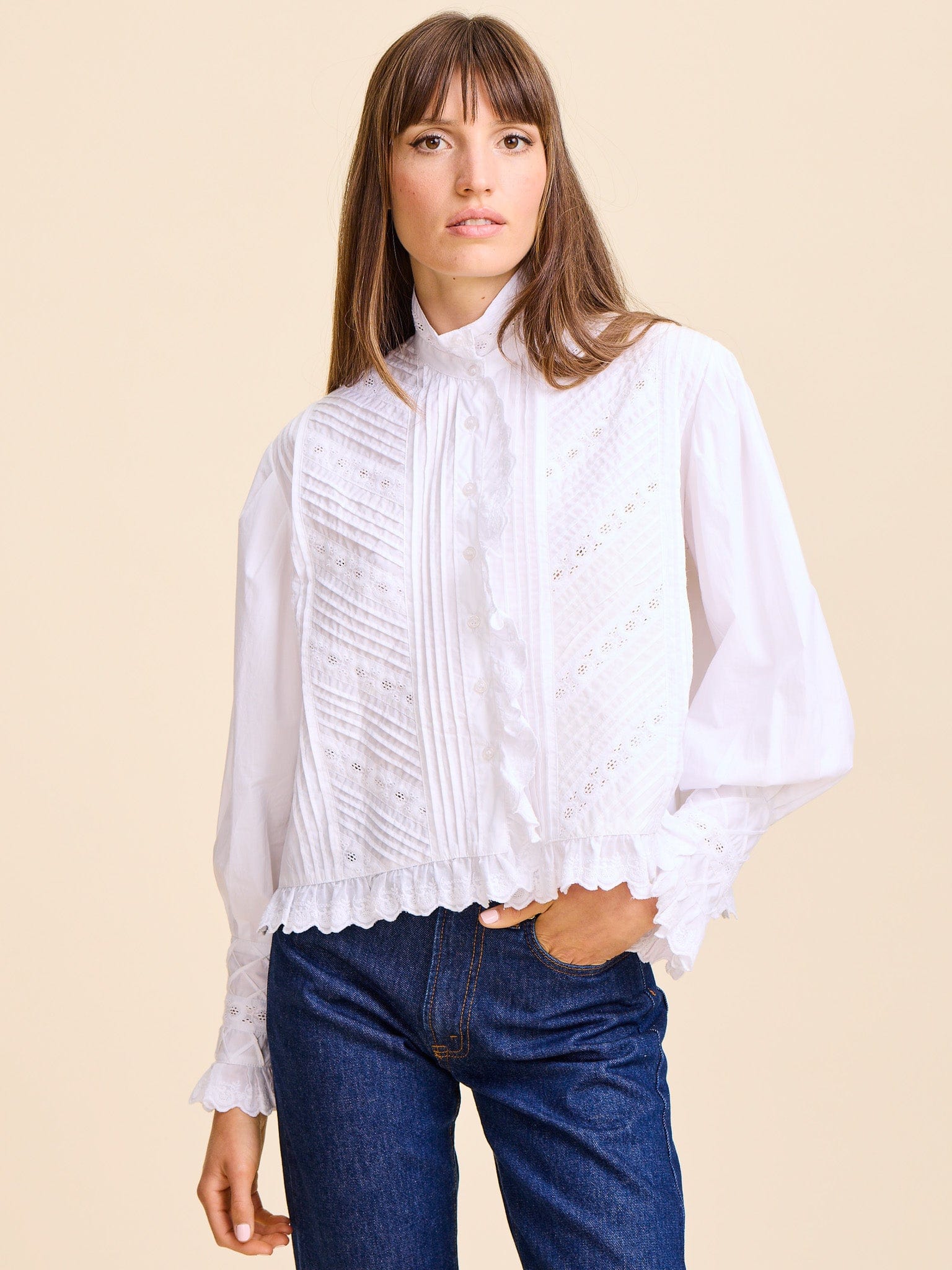 Georgina Top in White