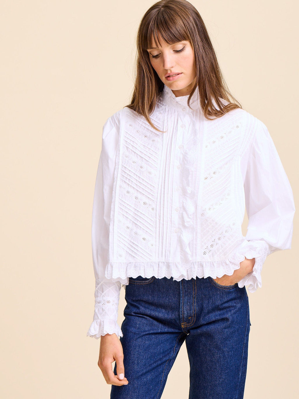 Georgina Top in White